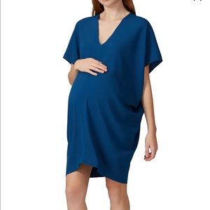 Hatch Navy Slouch Maternity Dress